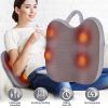 Shiatsu Back And Waist Massager With Heat Cordless Rechargeable Kneading Lower Back Massage Pillow Portable Lumbar Massager For Home Car Office