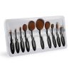 10-PCS Oval-Shaped Makeup Brush Set