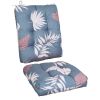 Rocking Chair Cushion 2 Pieces Back Seat Sets with Non-Slip Ties Polyester Fiber Filling Comfortable Cushions and Pads for Indoor Home Office Car