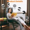 Full Body Electric Massage Mat with Heat Vibration Massage Pad Cushion Back Massage Mattress Chair Pad with Neck Massage Pillow with 10 Vibration Moto