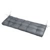 Bench Seat Cushion For Indoor Outdoor Furniture Non Slip Long Chair Cushion with Ties Strap Waterproof Swing Cushion 51.18x19.68IN For Garden Patio Ba