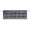 Bench Seat Cushion For Indoor Outdoor Furniture Non Slip Long Chair Cushion with Ties Strap Waterproof Swing Cushion 51.18x19.68IN For Garden Patio Ba