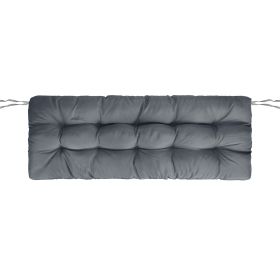 Bench Seat Cushion For Indoor Outdoor Furniture Non Slip Long Chair Cushion with Ties Strap Waterproof Swing Cushion 51.18x19.68IN For Garden Patio Ba (Option: Waterproof_10_LGrey)