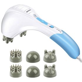 Electric Massager Handheld Full Body Percussion Massager Double Head Vibrating Body Relax (Option: FullBodyMassager_GPCT1128)