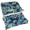 2Pcs Waterproof Rocking Chair Cushion Upper And Lower Back And Seat Sets with Non-Slip Ties Oxford Cloth Surface Polyester Filling Comfortable for Ind