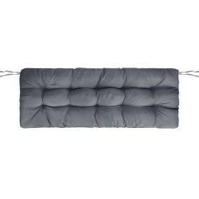 Bench Seat Cushion For Indoor Outdoor Furniture Non Slip Long Chair Cushion with Ties Strap Waterproof Swing Cushion 51.18x19.68IN For Garden Patio Ba (Option: Waterproof_8_LGrey)